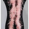 Blue 1PLY Natural Ostrich Feather Boa Fluffy Plume Ribbon Shawl DIY Sewing Trim for Wedding Christmas Party Dress Costume Accessories