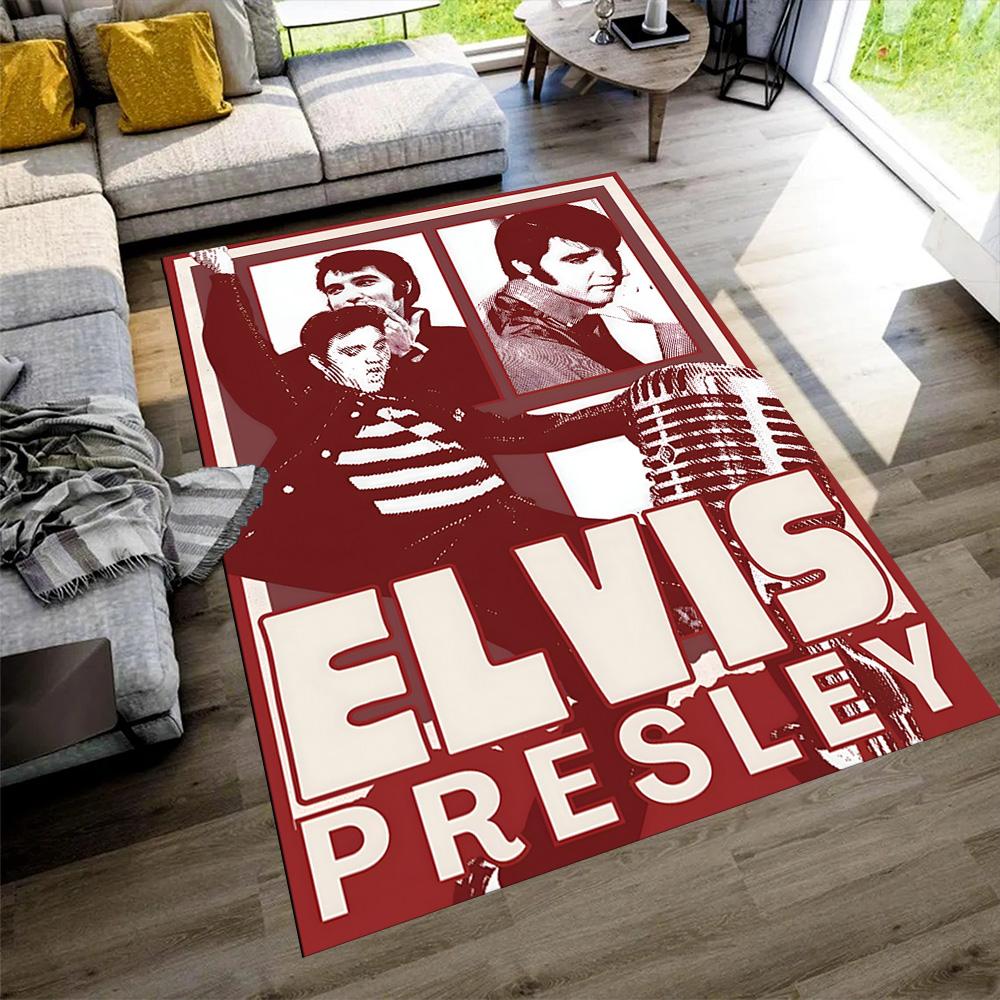 Elvis Presley Floor Mat Design for Hallway Dormitory Entryway Bedrooms Antislip Carpet Anime Office Decor Birthday/Christmas Gift