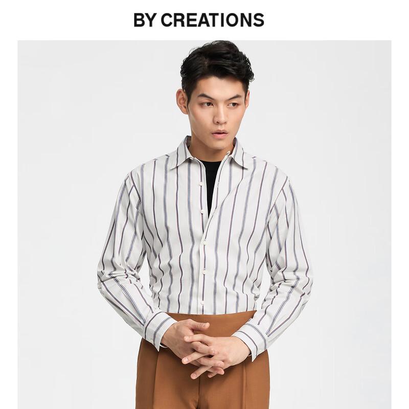 By Creations Men s Business Casual Cotton Blue Red Striped Jacket M