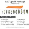 14pcs Accord Interior LED Lights Bulb Kit for Hon'da Accord 2008 2009 2010 2011 2012 Map Dome Trunk Lights Super Bright 6000K White LED Interior
