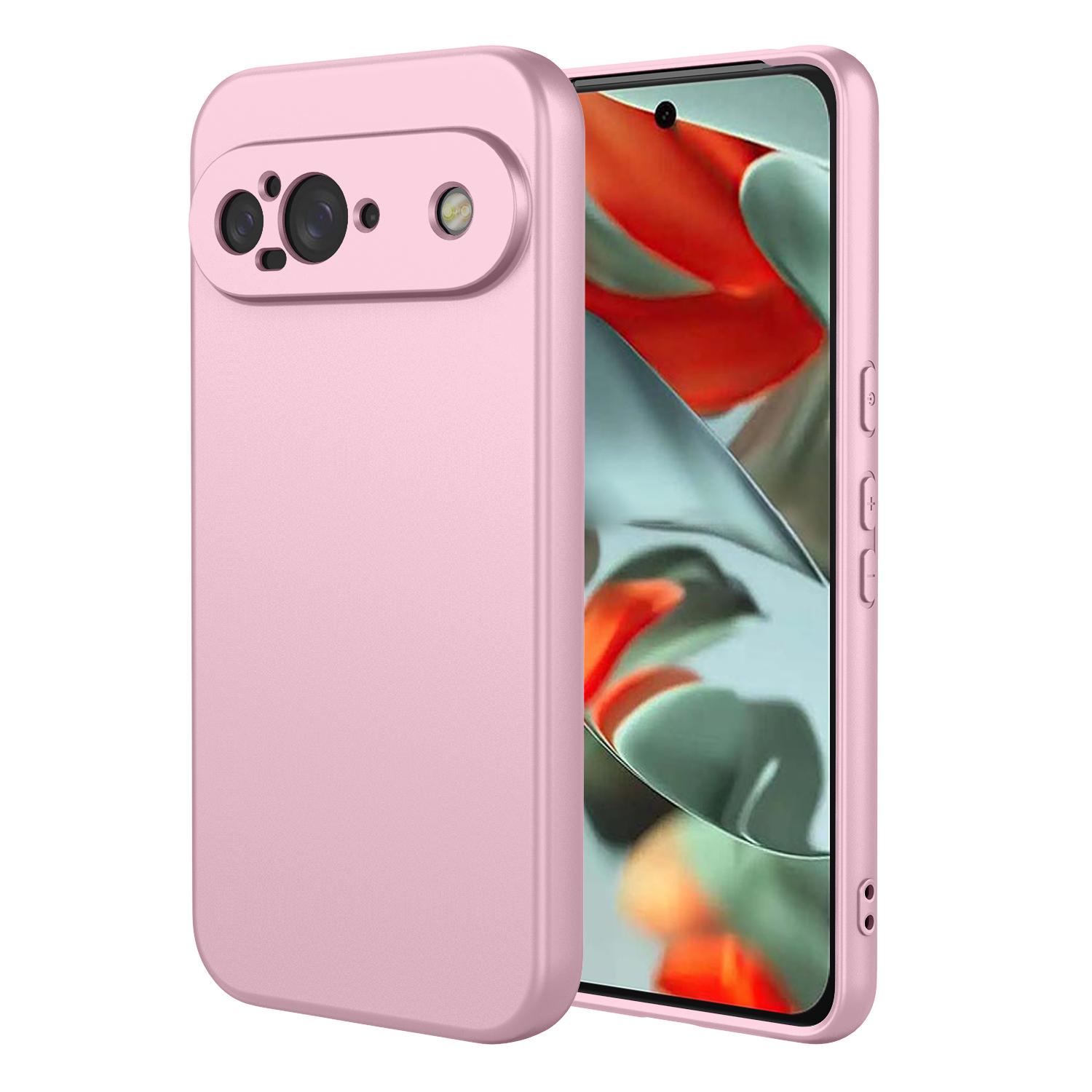 

For Google Pixel 9 Case Soft TPU Shockproof Protective Phone Cover Pink