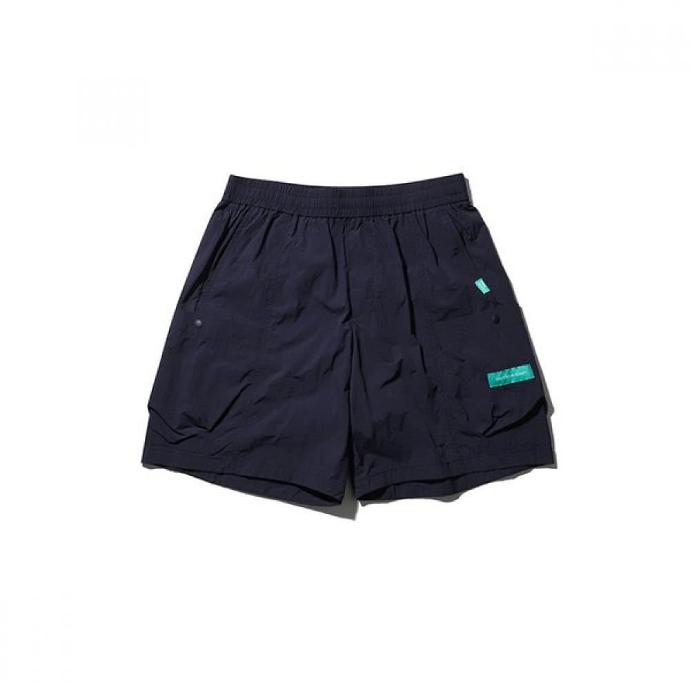 Stitch Out Pocket 5 Half Pants Navy 070
