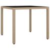 Vidaxl 5-Cz. Garden Furniture Set With Cushions, Beige, Poly Rattan