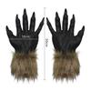 FakeFace Halloween Cosplay Grim Beast Adult and Latex Scary Monster Animal Party Stage Haunted Add Atmosphere Gloves, Reaper, Wolf, Costume, Child,