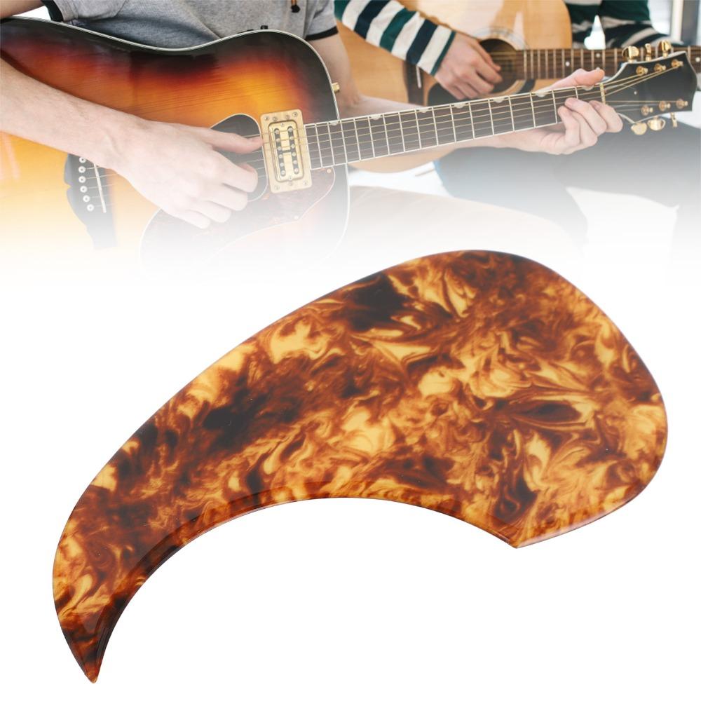 2-2.5mm Thickened Acoustic Guitar Cover Amber Color Folk Scratch Plate For Acoustic Guitar