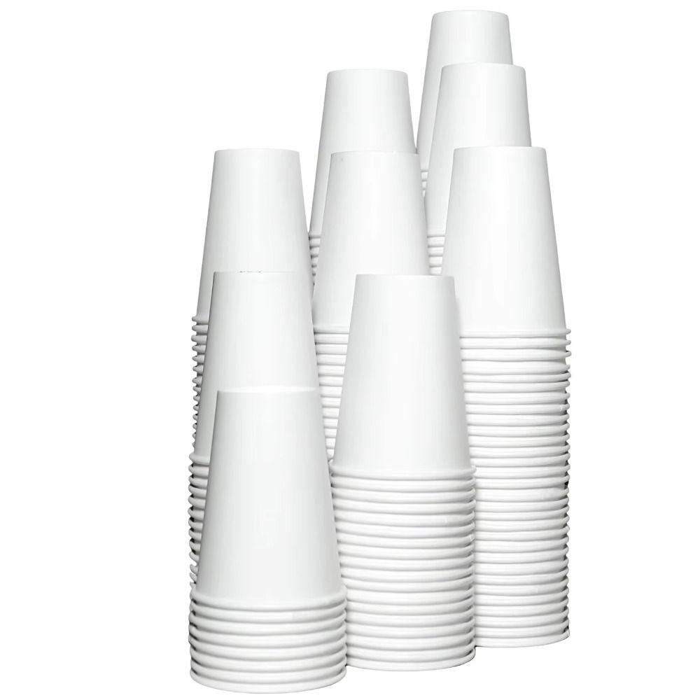 200Pcs Thickened Tasting Cup Multisize Paper Coffee Cup Disposable Paper Cup  Household Drinking