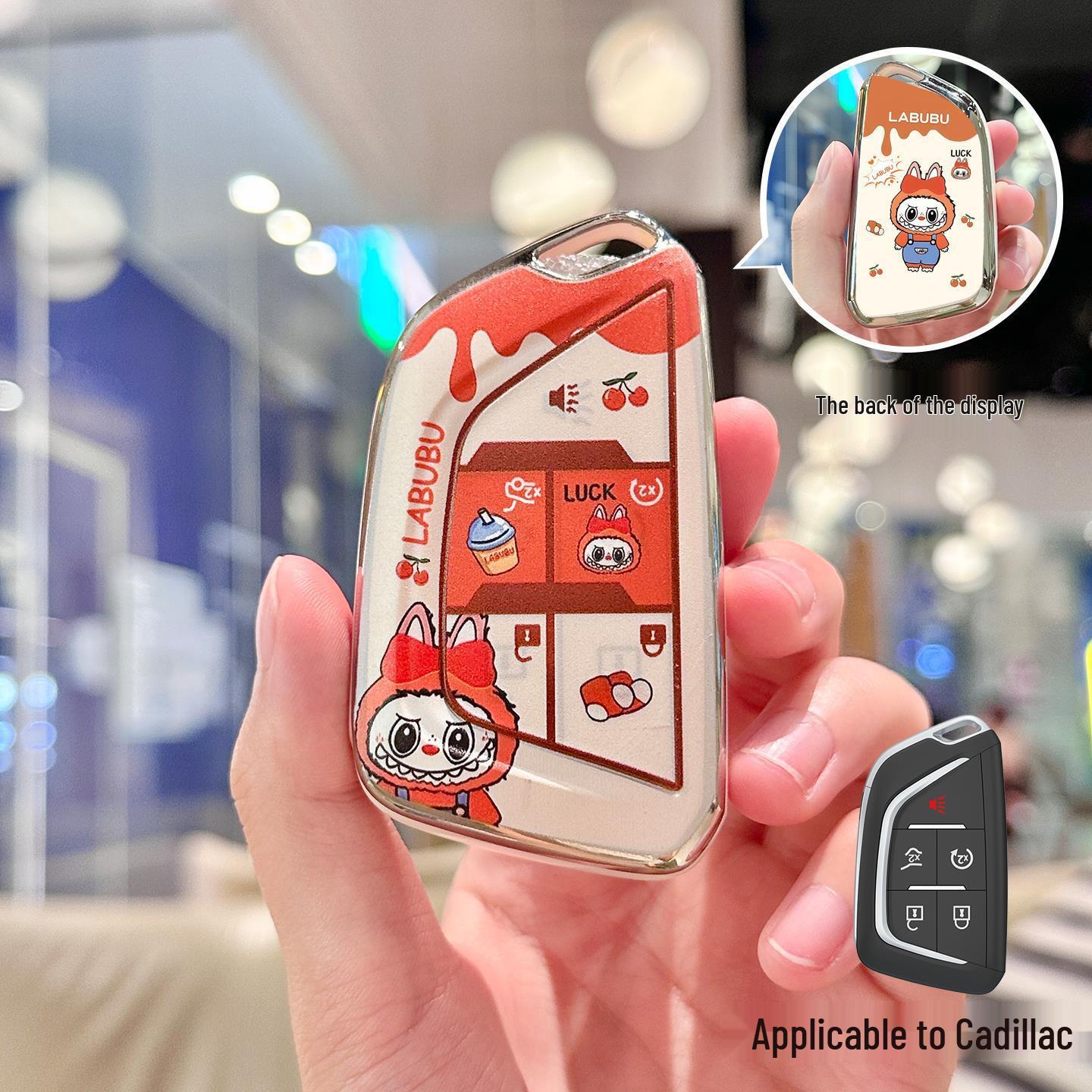 Cadillac Key Case for XT5, CT5, XT4, XT6, Lyriq, Optima, XTS, ATSL - Cartoon Shell Cover