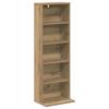 CD Rack Artisan Oak 33 X 23.5 X 97.5 Cm Particle Board