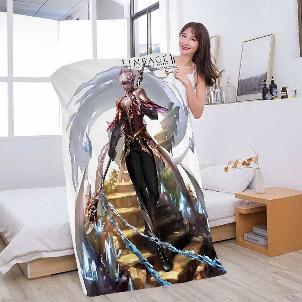 Game Lineage 2 Bath Towel Microfiber Soft Water Absorbing Breathable For Girl Kids Decorative Cartoon Beach Towel