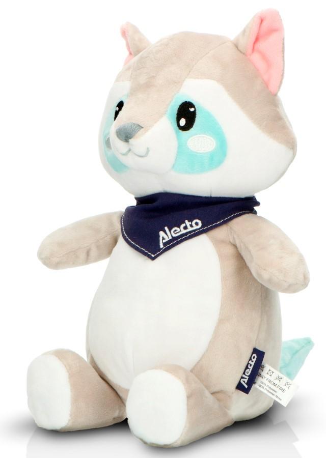 

Alecto Plush Raccoon 3in1, 4 soothing lullabies and 3 night light levels, Alecto білий