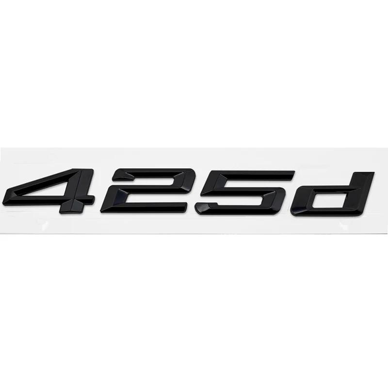 ABS Car Rear Trunk Letters Logo Badge Emblem Sticker For BMW 4 Series 420d 425d 428d 430d 435d 440d 450d F30 F32 F33 F36 G26 G22