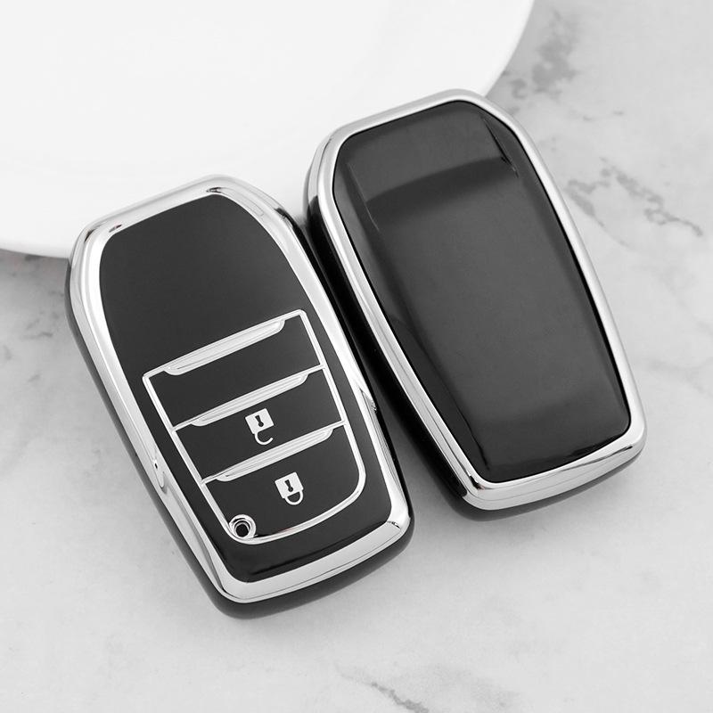 Silver Edge Car Key Shell for Toyota Alphard/Vellfire (Button 23456)