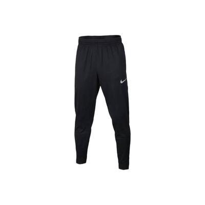 Solid Color Mid-Rise Elastic Knit Sports Pants Men Bottoms Black 905063-010