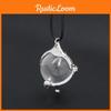 Alloy Pendant Witch Necklace With Leather Chain For Cosplay Gift Enthusiasts