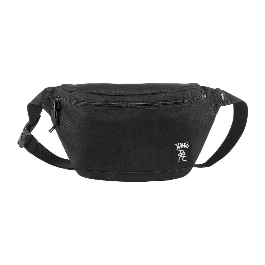 

Vans X Rabbit Year Zodiac Collaboration Adjustable Shoulder Strap Zipper Closure Polyester Waist Bag Crossbody Bag Small Unisex bags Black VN0008YDBLK Black