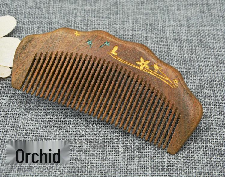 

Гребень из резного сандалового дерева Jingxian - Маленький размер 13*5.5*1.1 cm