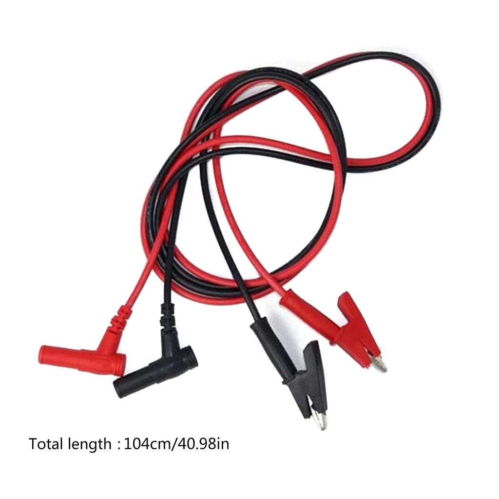 Flexible PVC Insulated Crocodile Clip Connector Banana Plug To Alligator Clip Test Lead with Banana Plug for Multimeter