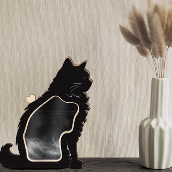 Cat Hair Keepsake Box Wooden Dog Hair Storage Box Pet