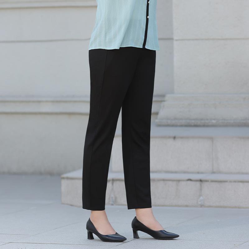 Loose-fitting Large-sized Women's Pants with Tight and Loose Waists and Straight-leg Small-leg Pants Are Slimming and Casual