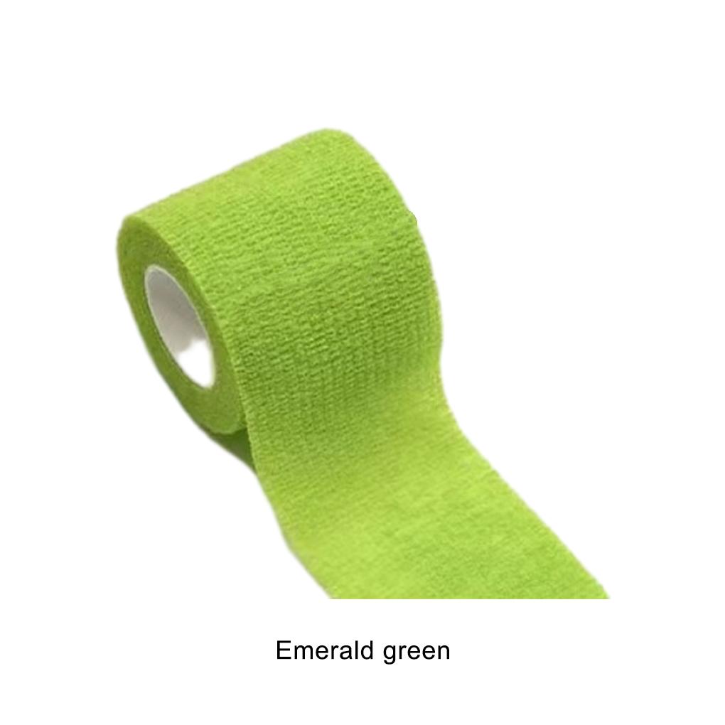 10 Stück Bequeme Strapazierfähige Kohäsive Wickelbandagen zur Verletzungsprävention Stoßfestigkeit Stoff Feuchtigkeitstransport, dunkelgrün