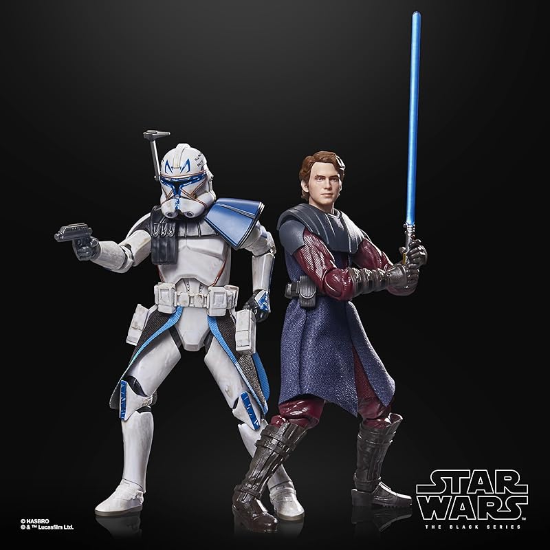 Hasbro Star Wars Black Series Anakin Skywalker & Clone Captain Rex, Star Wars Premium Collection 15cm Action Figure Set of 2 (G1733) Authentic