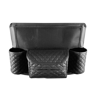 Opbergtas Autostoel PU Leer Auto Stoel Middenbox Hangzak Voor Opbergen Auto Organizer Houder Voor Handtas Tissue Drinken
