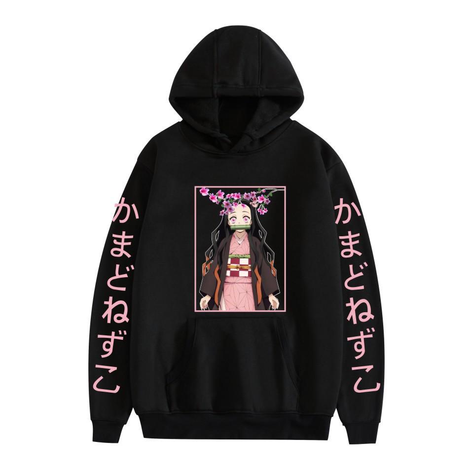 Demon Slayer Autumn/Winter New Thickened Fleece-lined Hoodie Loose Hip Hoodie 0059