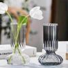High-End Glass Tabletop Vase - Elegant Decorative Ornament for Fresh Flowers