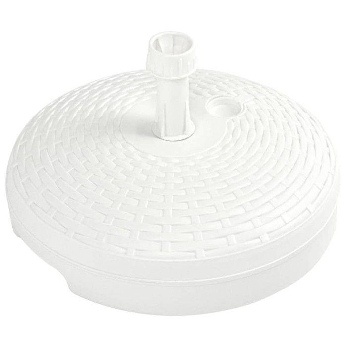VidaXL Socle de parasol rempli de sable/d'eau 20 L Plastique rotin