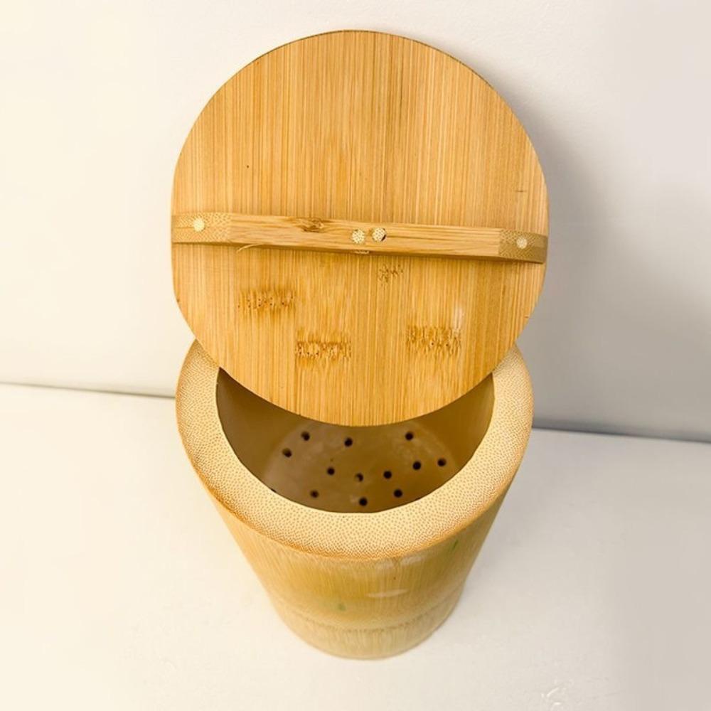 Natural Bamboo Steamer Rice Bucket with Lid Steaming Rice Container Bamboo Cooking Pot  Commercial