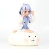 Delightful Sitting Kyoko Chino Pvc Figure With Colorful Pajamas For Anime Fans