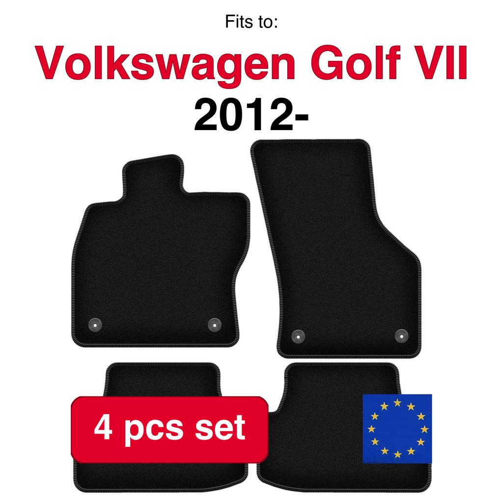Velour Basic Floor Mats For Volkswagen Golf Vii Alltrack, Hatchback, Estate, Variant (2012-)