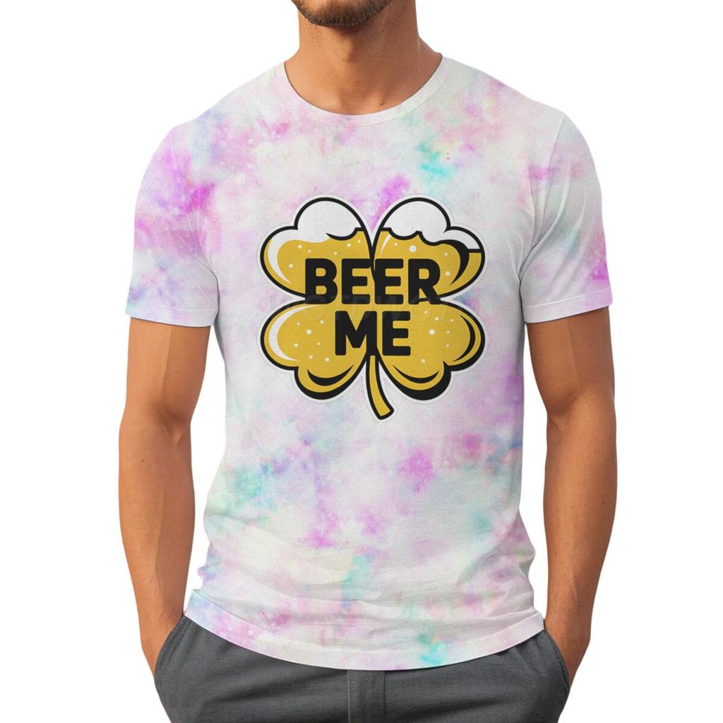 St Paddys Beer Me Clover Tee Festive St Patricks Day Drinking Tshirts for Unisex Irish Shirt Lucky Clover Unisexs Clothing