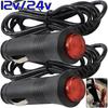 Car Cigarette Lighter Socket Plug Female Power Outlet Adapter 1.5M Extension Cord Cable Wire 12V 24V for GPS Phone Vacuum Kit
