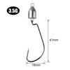 Spinpoler Bass Swing Jig Head Crappie Lure Ned Texas Rigs Fishing Gear 3.5g/5g/7g/10g Bullet Offset Weedless Worm Jigheads Pesca