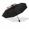 Mr. Bean, Cartoon Automatic Opening and Closing, 8 rib Structure Portable Umbrella, Suitable for Men and Women in All Seasons  Perfect Gift