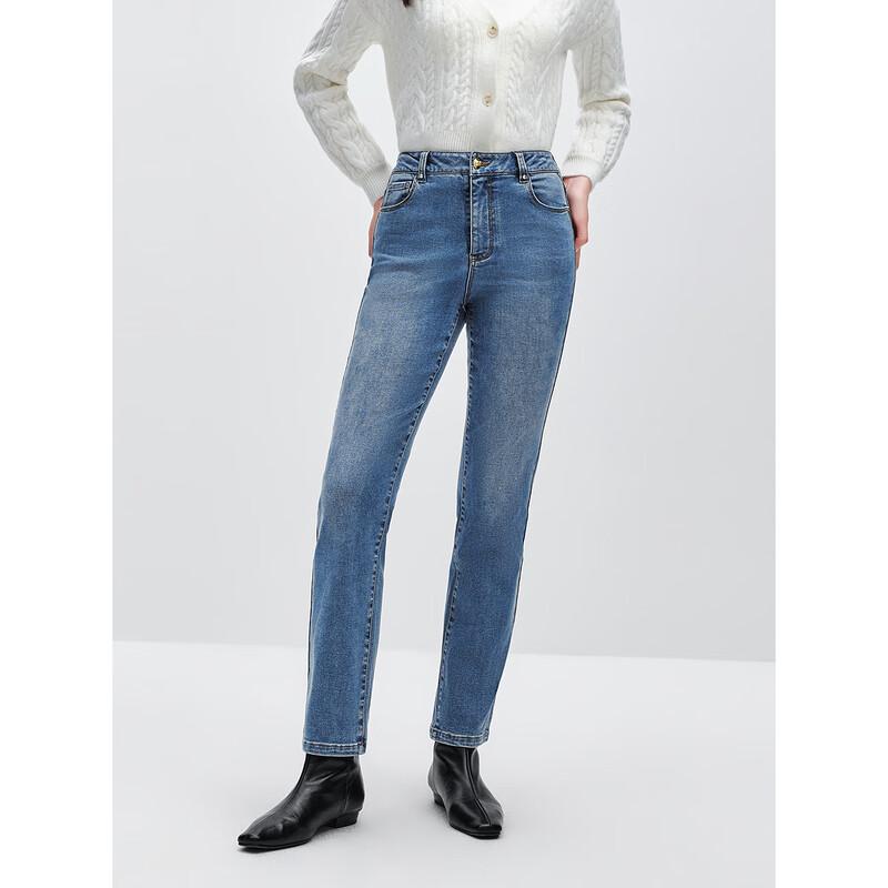 Женские джинсы-сигареты Peacebird из денима с завышенной талией и длиной до щиколотки S