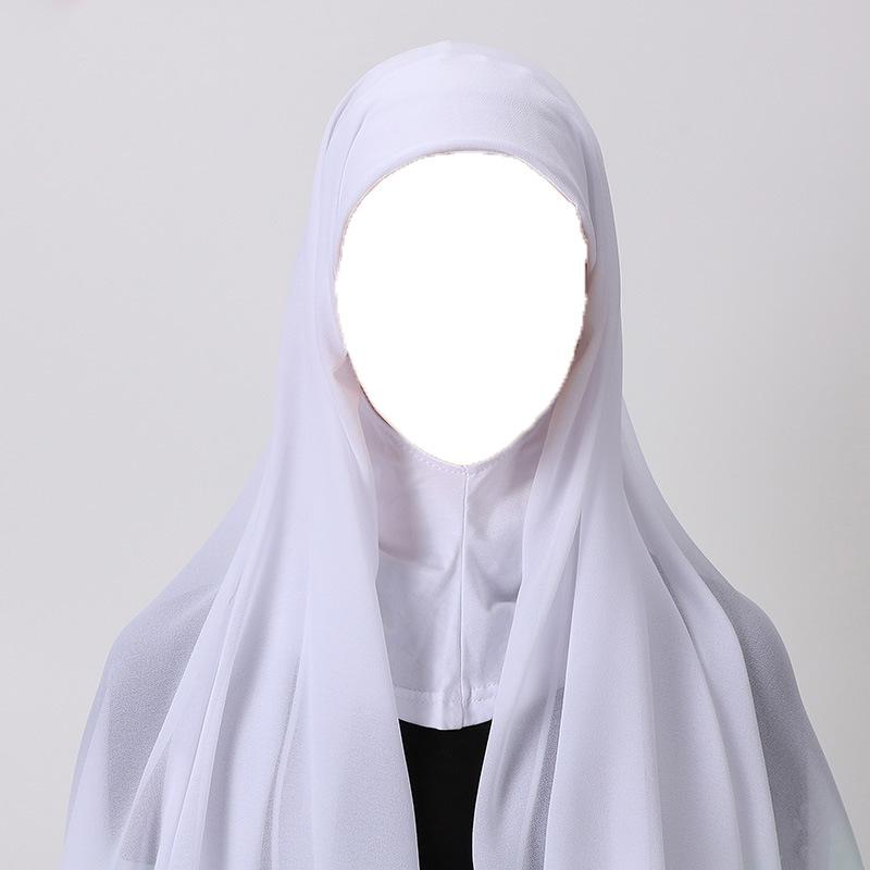 High Quality Muslim Instant Hijab Scarf Women Plain Ready Easy Wear Hijab for Girls