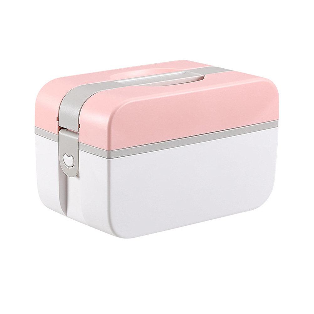 Emergency Medicine Case Plastic Sturdy Multi-Functional Storage Box Random Color Size M Portable First Aid Kit for Home