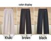 Mom's High-Waisted Drapey Wide-Leg Pants for Autumn/Winter - Plus Velvet for Middle-Aged and Elderly Women