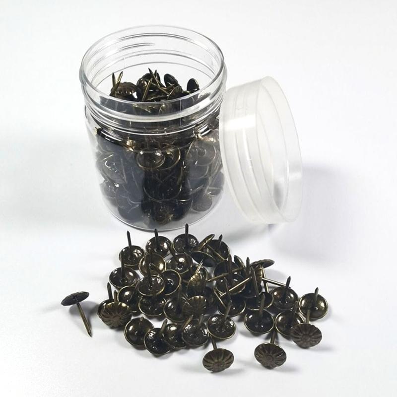 500Pieces Multifunctional Metal Thumbtacks for Office School Roundness Push Pins Office Tacks for Corkboard Furniture