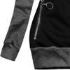 Womens Fashion Patchwork Pullover Tops Long Sleeves Loose Coat Casual Jackets