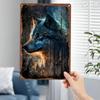 Retro Metall Wandkunst Dekorative Plakette Haus Wohnzimmer Dekor 20x30cm
