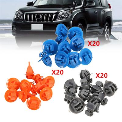 60 pezzi Modanatura Carrozzeria Finitura Porta Anteriore Clip Pannello Riparazione Per Toyota Prado Serie 120