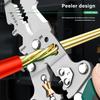 Foldable Wire Stripping Pliers with Electricity Measurement Electrician Plier 4-in-1 Multifunctional Wire Stripping