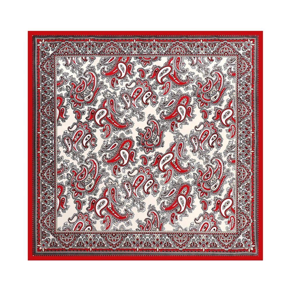 Thin Fabric Paisley Print Handkerchief 90*90CM Bandana Head Scarf Silk Satin Hijab Scarf  Neckwear