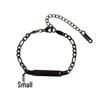 Stainless Steel Children's Butterfly Laser Bracelet - Cuban Chain Design