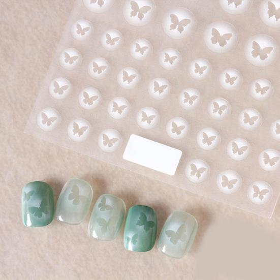 Naklejka na paznokcie Ultracienka Samoprzylepna Mocna Przyczepność Kreatywny Kształt Łatwa w Aplikacji Papier Ozdobny Paznokieć Samoprzylepny