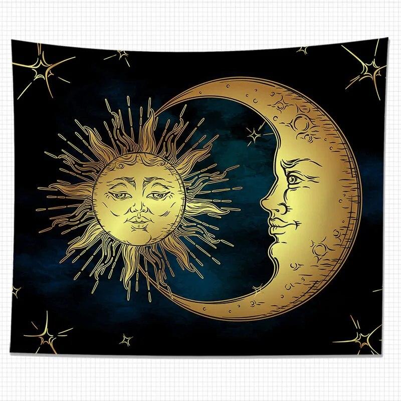Tapiserie Zeul Soarelui Artă Totem de perete Decorare Acasă Sufragerie Agățat Pânză de fundal