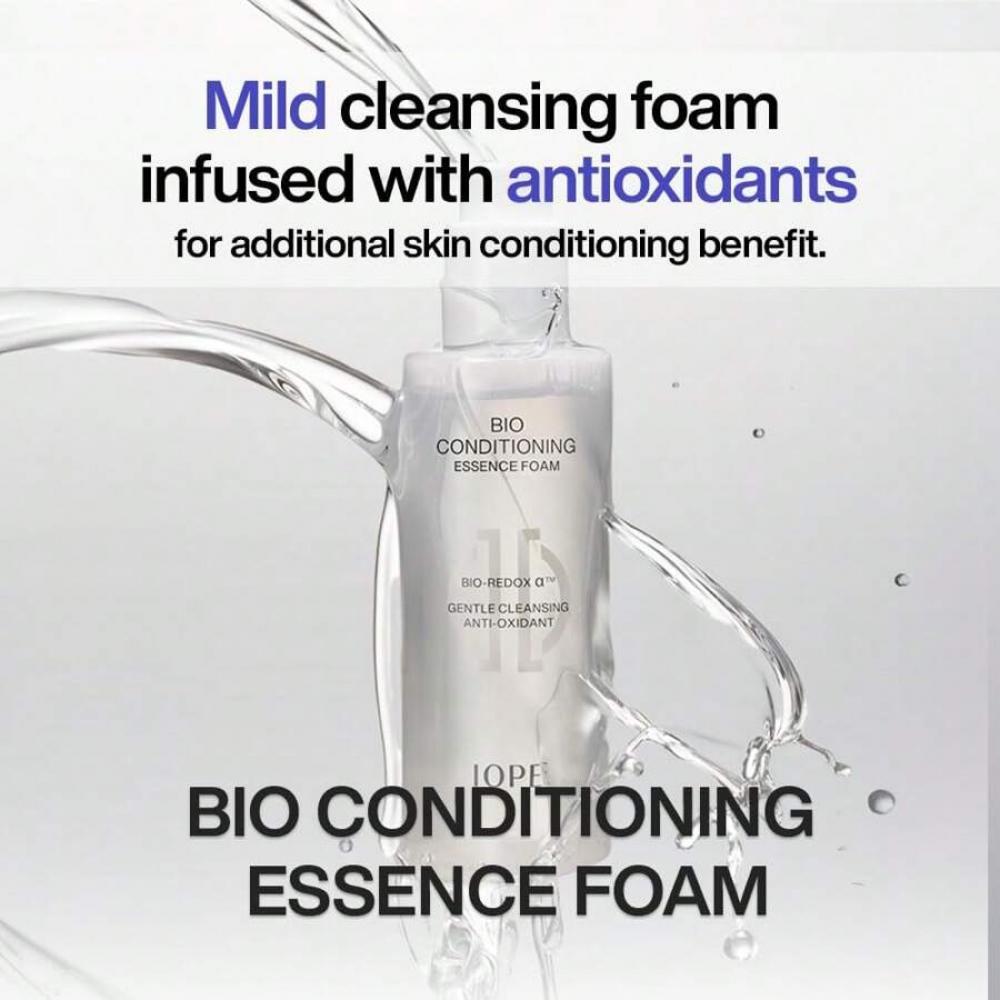 Iope BIO Conditioning Essence Foam Facial Cleanser 180ml | Gentle Makeup Cleansing & Moisturizng For Sensitive Skin, Antioxidant, Daily Exfoliation
